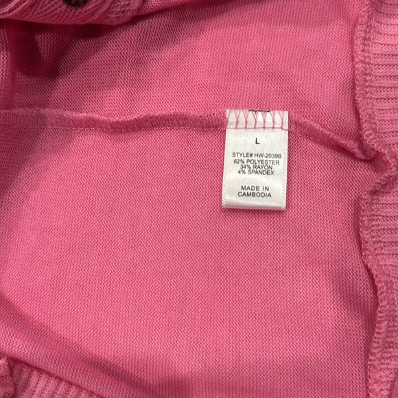 Pink Button-Up Cardigan - Picture 6 of 7